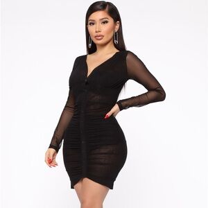 FashionNova mesh mini dress